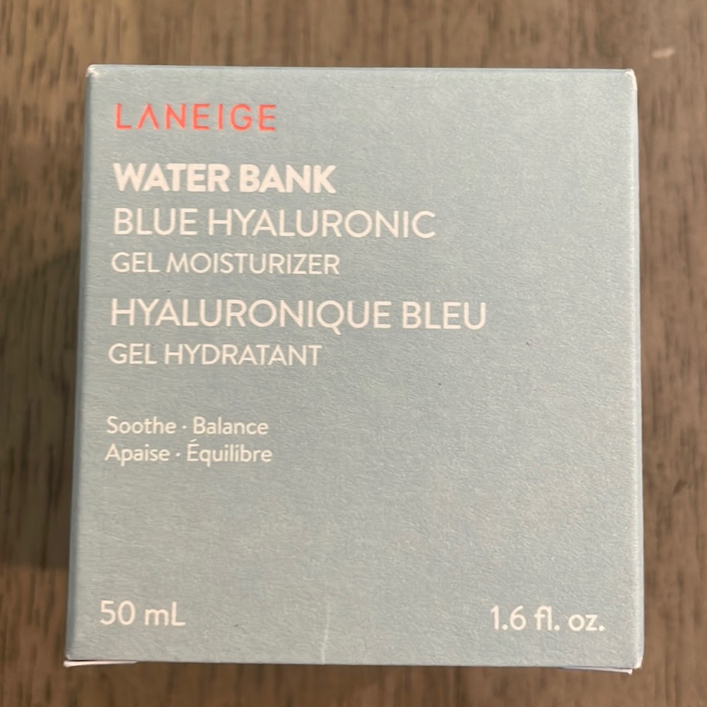 Laneige Water Bank Blue Hyaluronic Gel Moisturizer NEW